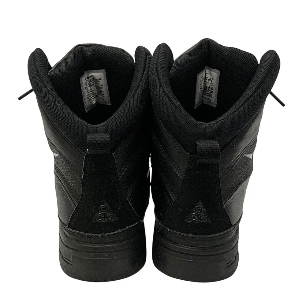 Nike ACG Woodside 2 High Triple Black Youth Outdoor Winter Hiking Boots 6.5Y